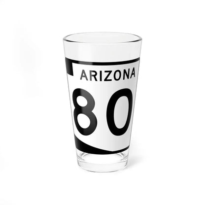 Arizona 80 (Arizona) (Road Sign) Pint Glass 16oz 16oz - Go Mug Yourself
