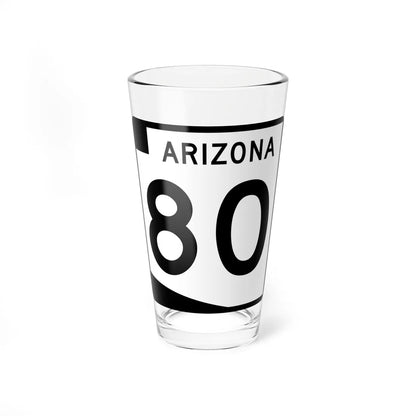 Arizona 80 (Arizona) (Road Sign) Pint Glss 16oz 16oz - Go Mug Yourself