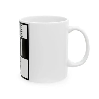 Arizona 81 1927 (Arizona) (Road Sign) White Coffee Mug - Go Mug Yourself