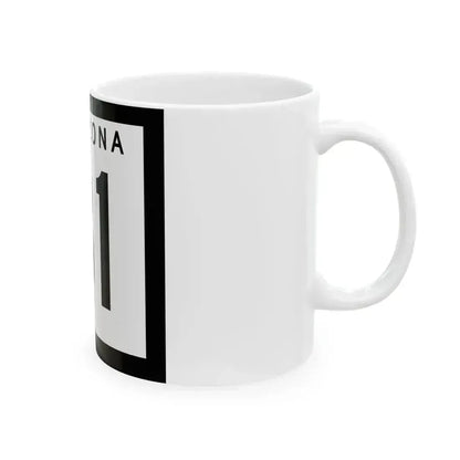 Arizona 81 1963 (Arizona) (Road Sign) White Coffee Mug - Go Mug Yourself