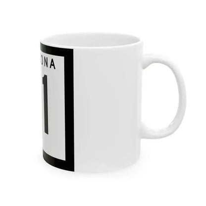 Arizona 81 1978 (Arizona) (Road Sign) White Coffee Mug - Go Mug Yourself