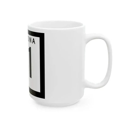 Arizona 81 1978 (Arizona) (Road Sign) White Coffee Mug - Go Mug Yourself