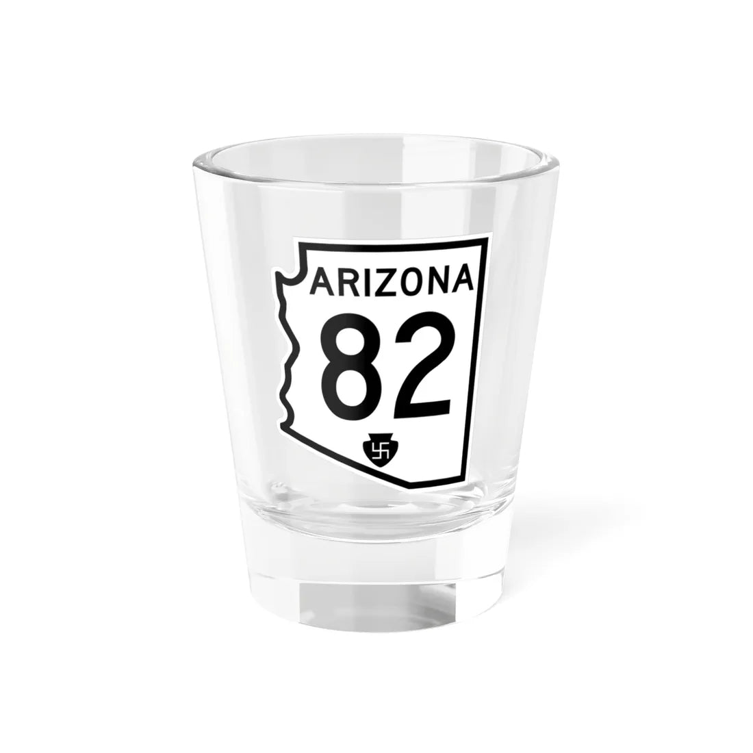 Arizona 82 1956 (Arizona) (Road Sign) Shot Glass 1.5oz 1.5oz - Go Mug Yourself