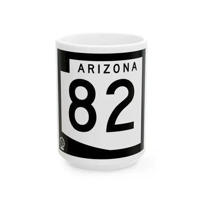Arizona 82 1978 (Arizona) (Road Sign) White Coffee Mug 15oz - Go Mug Yourself