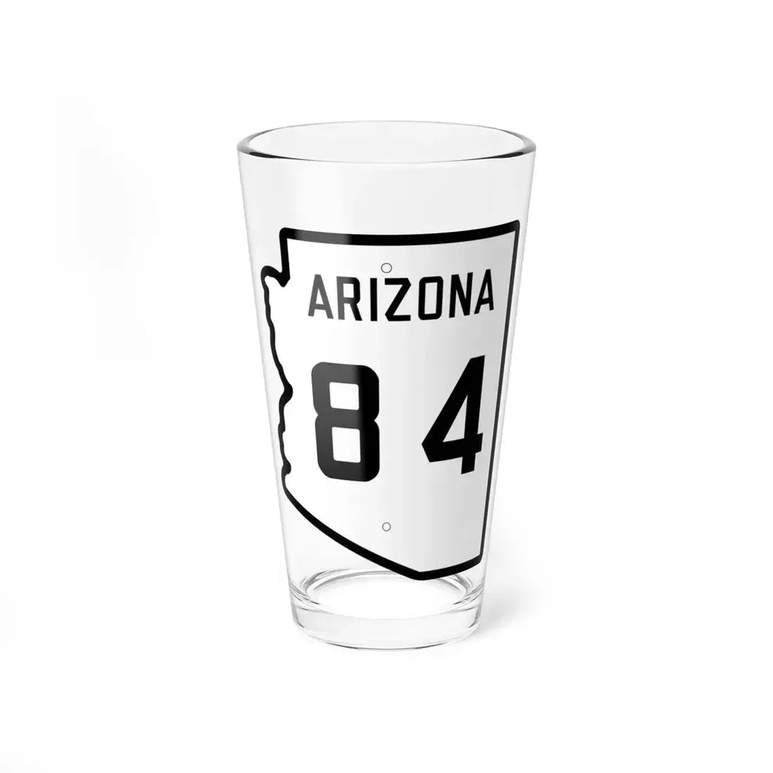 Arizona 84 1941 (Arizona) (Road Sign) Pint Glss 16oz 16oz - Go Mug Yourself