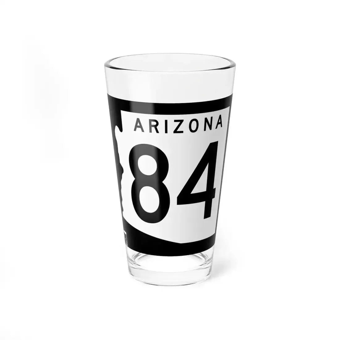 Arizona 84 1963 (Arizona) (Road Sign) Pint Glass 16oz 16oz - Go Mug Yourself