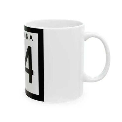 Arizona 84 1963 (Arizona) (Road Sign) White Coffee Mug - Go Mug Yourself