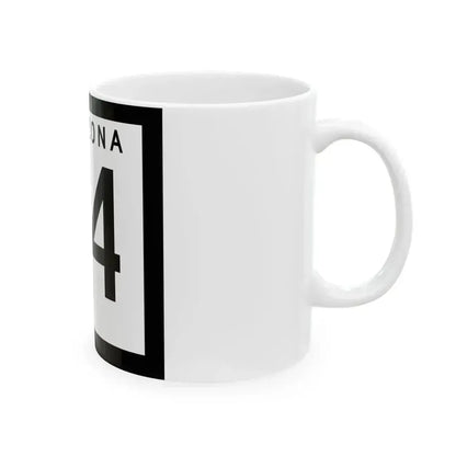 Arizona 84 1978 (Arizona) (Road Sign) White Coffee Mug - Go Mug Yourself