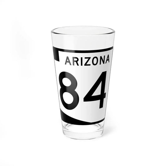 Arizona 84 (Arizona) (Road Sign) Pint Glass 16oz 16oz - Go Mug Yourself