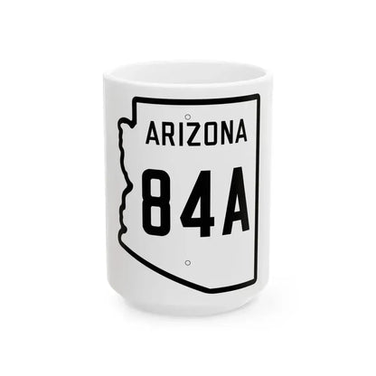 Arizona 84A 1941 (Arizona) (Road Sign) White Coffee Mug 15oz - Go Mug Yourself
