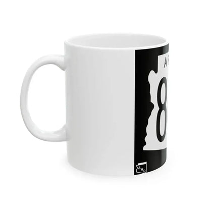 Arizona 84A 1963 (Arizona) (Road Sign) White Coffee Mug - Go Mug Yourself