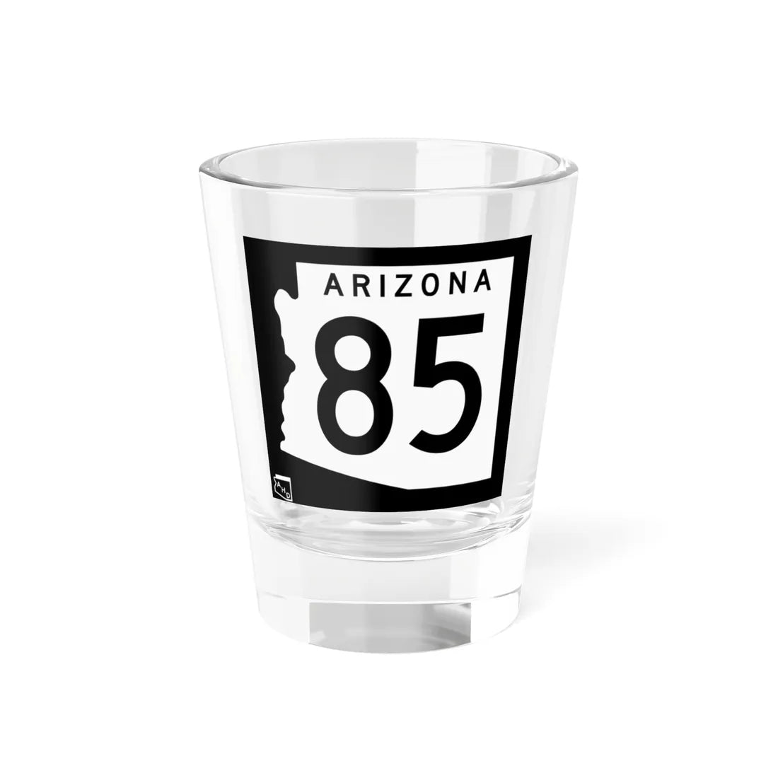 Arizona 85 1963 (Arizona) (Road Sign) Shot Glass 1.5oz 1.5oz - Go Mug Yourself