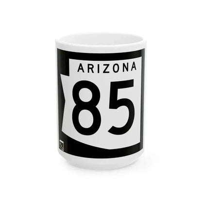 Arizona 85 1973 (Arizona) (Road Sign) White Coffee Mug 15oz - Go Mug Yourself