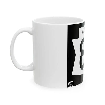 Arizona 85 1973 (Arizona) (Road Sign) White Coffee Mug - Go Mug Yourself