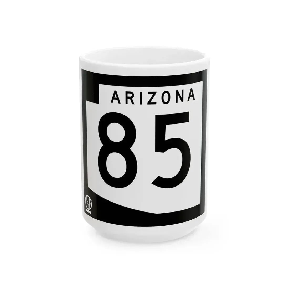 Arizona 85 1978 (Arizona) (Road Sign) White Coffee Mug 15oz - Go Mug Yourself
