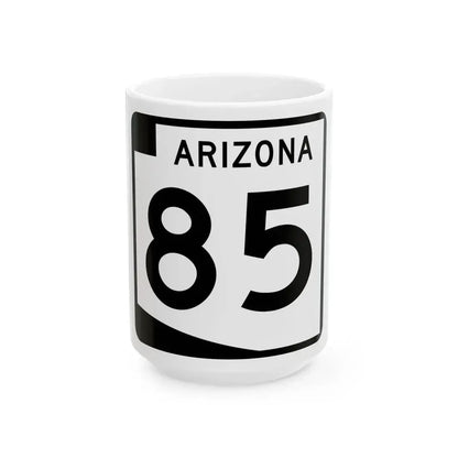 Arizona 85 (Arizona) (Road Sign) White Coffee Mug 15oz - Go Mug Yourself