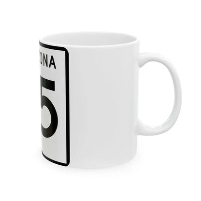 Arizona 85 (Arizona) (Road Sign) White Coffee Mug - Go Mug Yourself