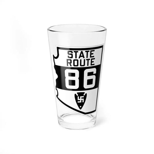 Arizona 86 1927 (Arizona) (Road Sign) Pint Glss 16oz 16oz - Go Mug Yourself