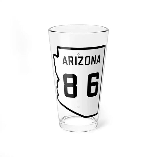 Arizona 86 1941 (Arizona) (Road Sign) Pint Glass 16oz 16oz - Go Mug Yourself