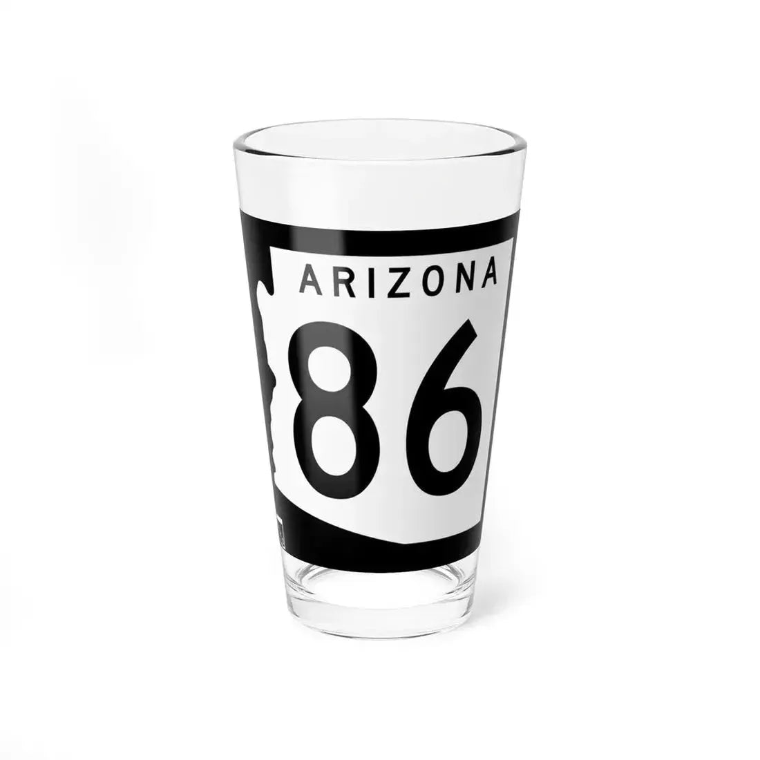 Arizona 86 1963 (Arizona) (Road Sign) Pint Glass 16oz 16oz - Go Mug Yourself