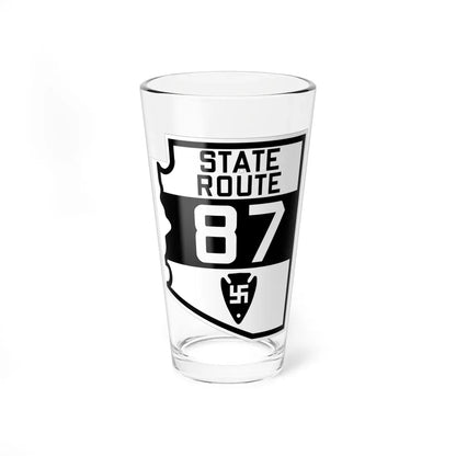 Arizona 87 1927 (Arizona) (Road Sign) Pint Glass 16oz 16oz - Go Mug Yourself