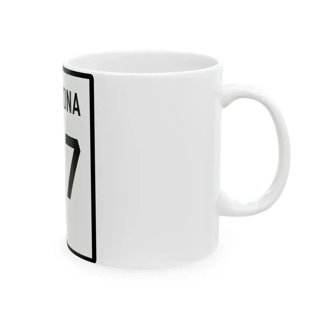 Arizona 87 1941 (Arizona) (Road Sign) White Coffee Mug - Go Mug Yourself