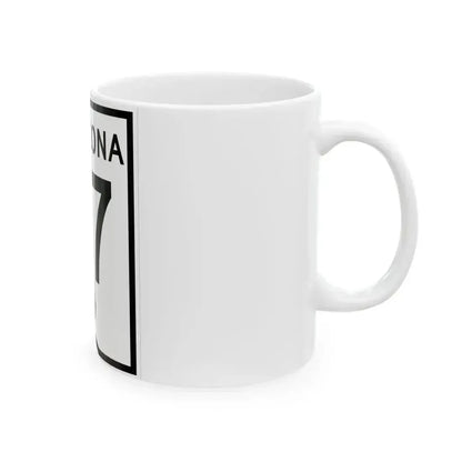 Arizona 87 1956 (Arizona) (Road Sign) White Coffee Mug - Go Mug Yourself
