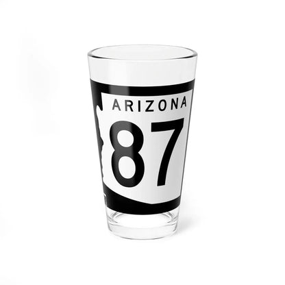 Arizona 87 1963 (Arizona) (Road Sign) Pint Glass 16oz 16oz - Go Mug Yourself
