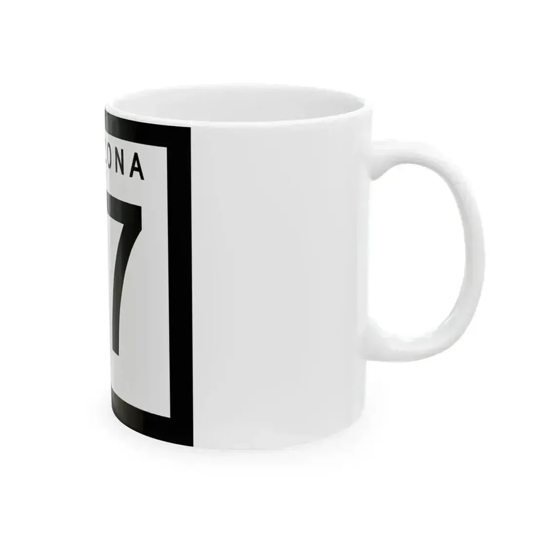 Arizona 87 1963 (Arizona) (Road Sign) White Coffee Mug - Go Mug Yourself