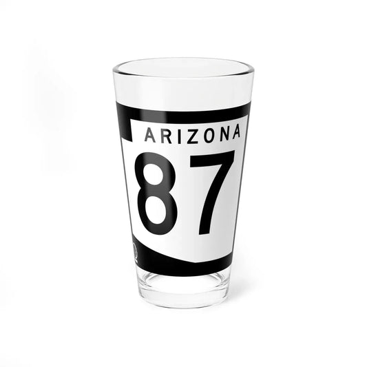 Arizona 87 1978 (Arizona) (Road Sign) Pint Glass 16oz 16oz - Go Mug Yourself
