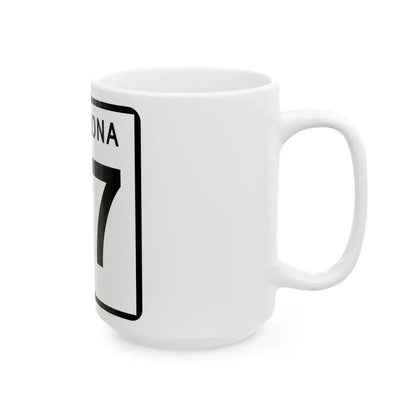 Arizona 87 (Arizona) (Road Sign) White Coffee Mug - Go Mug Yourself