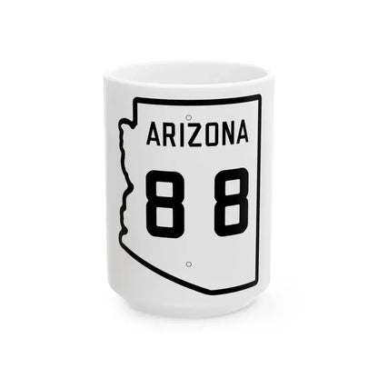 Arizona 88 1941 (Arizona) (Road Sign) White Coffee Mug 15oz - Go Mug Yourself