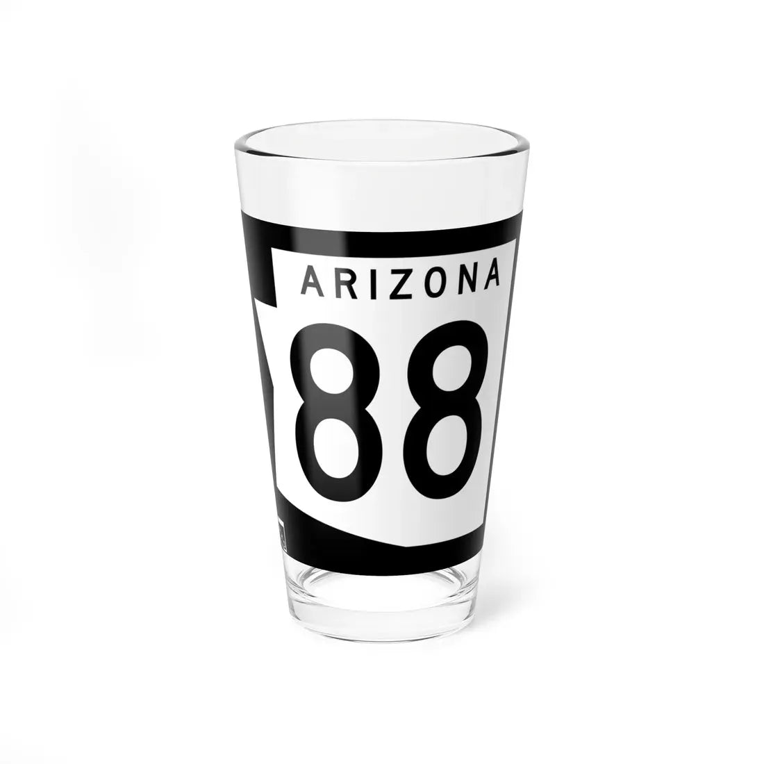 Arizona 88 1973 (Arizona) (Road Sign) Pint Glass 16oz 16oz - Go Mug Yourself