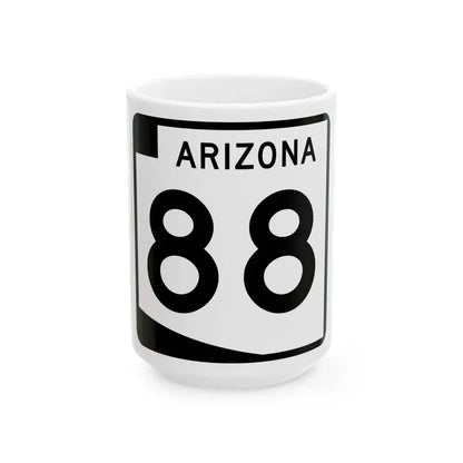 Arizona 88 (Arizona) (Road Sign) White Coffee Mug 15oz - Go Mug Yourself