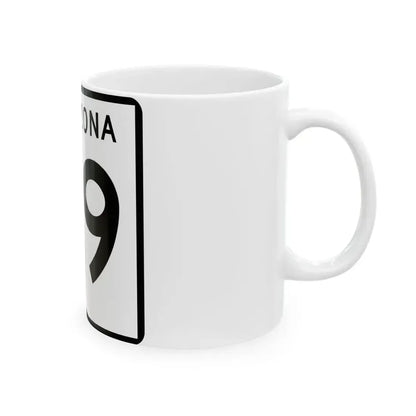 Arizona 89 (Arizona) (Road Sign) White Coffee Mug - Go Mug Yourself