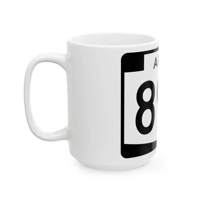 Arizona 89A (Arizona) (Road Sign) White Coffee Mug - Go Mug Yourself
