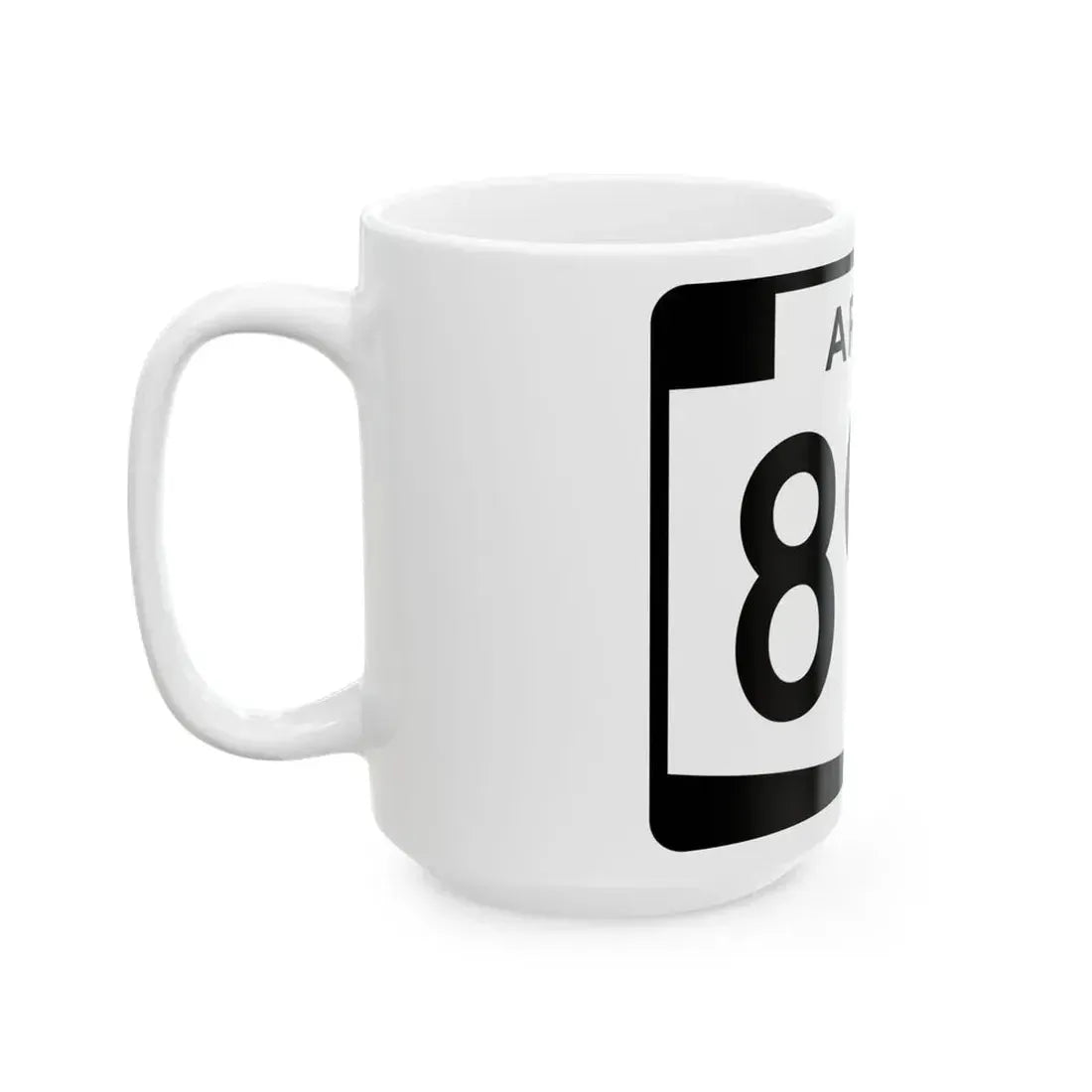Arizona 89L (Arizona) (Road Sign) White Coffee Mug - Go Mug Yourself