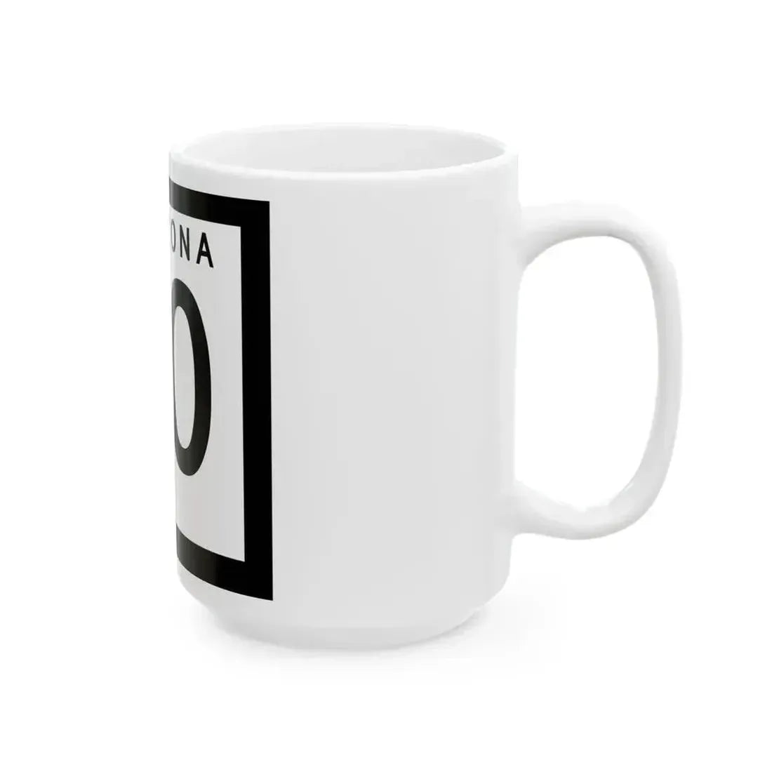Arizona 90 1978 (Arizona) (Road Sign) White Coffee Mug - Go Mug Yourself