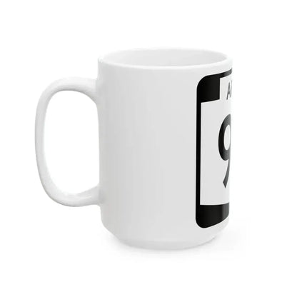 Arizona 90S (Arizona) (Road Sign) White Coffee Mug - Go Mug Yourself