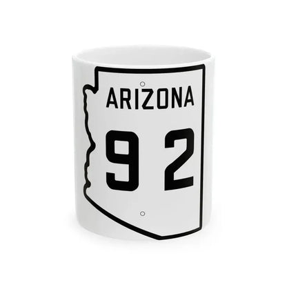 Arizona 92 1941 (Arizona) (Road Sign) White Coffee Mug 11oz - Go Mug Yourself
