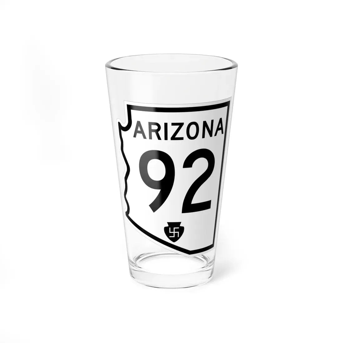 Arizona 92 1956 (Arizona) (Road Sign) Pint Glass 16oz 16oz - Go Mug Yourself