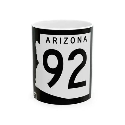 Arizona 92 1963 (Arizona) (Road Sign) White Coffee Mug 11oz - Go Mug Yourself