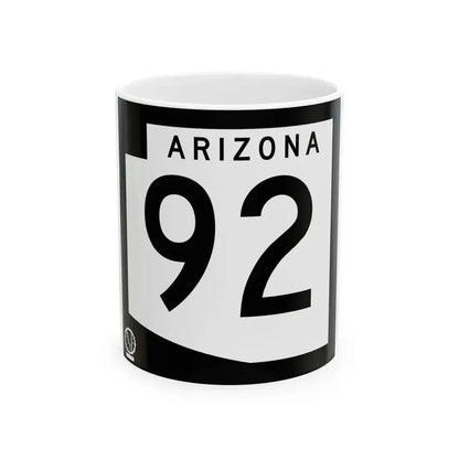 Arizona 92 1978 (Arizona) (Road Sign) White Coffee Mug 11oz - Go Mug Yourself