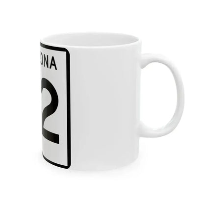 Arizona 92 (Arizona) (Road Sign) White Coffee Mug - Go Mug Yourself