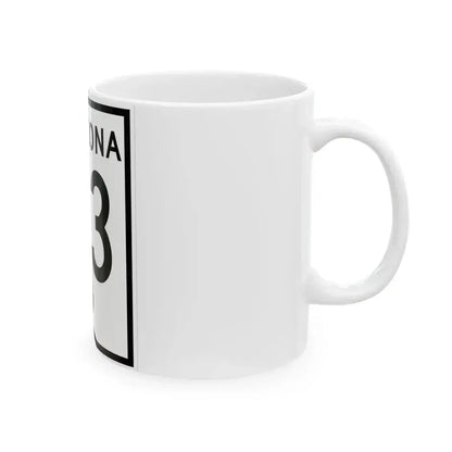 Arizona 93 1956 (Arizona) (Road Sign) White Coffee Mug - Go Mug Yourself