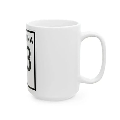 Arizona 93 1956 (Arizona) (Road Sign) White Coffee Mug - Go Mug Yourself
