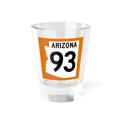 Arizona 93 1960 north (Arizona) (Road Sign) Shot Glass 1.5oz 1.5oz - Go Mug Yourself
