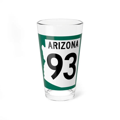 Arizona 93 1960 south (Arizona) (Road Sign) Pint Glass 16oz 16oz - Go Mug Yourself