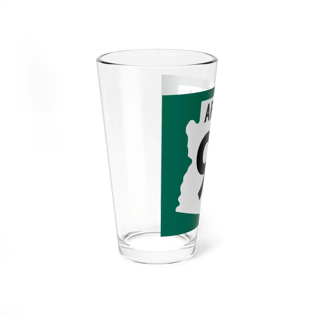 Arizona 93 1960 south (Arizona) (Road Sign) Pint Glass 16oz - Go Mug Yourself