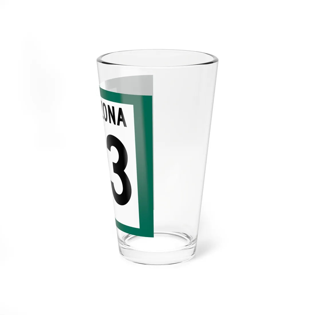 Arizona 93 1960 south (Arizona) (Road Sign) Pint Glss 16oz - Go Mug Yourself